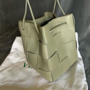 Bottega Veneta Green Geometric Shoulder Bag